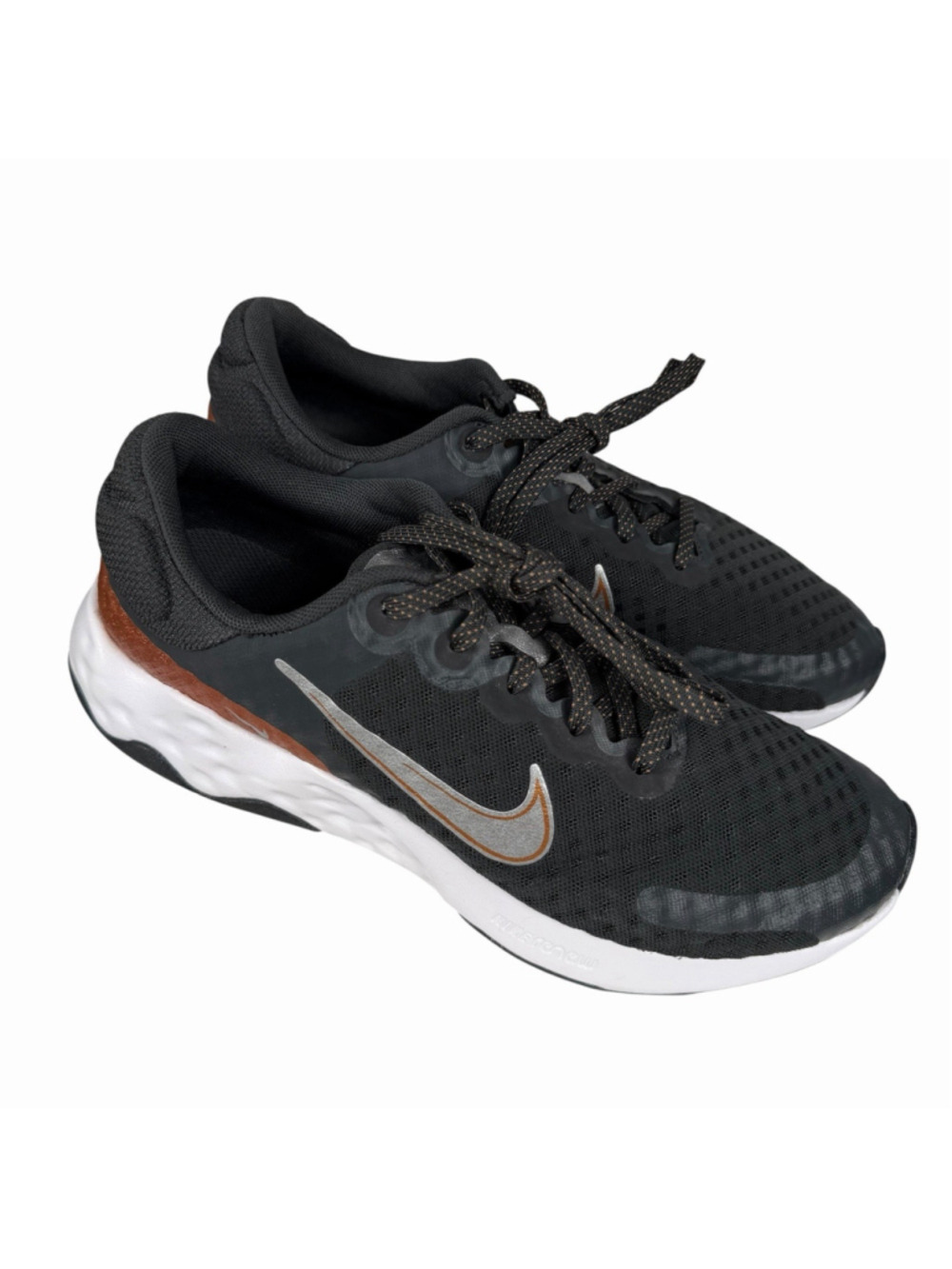 Nike Womens Renew Ride 3 Athletic Running Sneaker Black Gold Size 10 DC8184-007